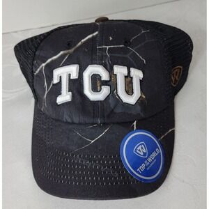 TCU Horned Frogs Top of the World Realtree‎ Camo Mesh Back Hat Cap